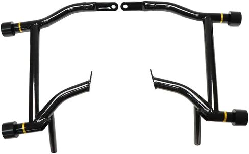 Gloss Black Saddlebag Guards - Tip-Over Protection for Harley Touring FLHR,FLTRXSTSE,FLHX,FLTRX,FLHXSE,FLTRXSE(2009-2024) (Black Sliders, Touring 09-24) in Saudi Arabia