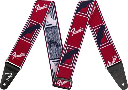 Fender WeighLess Monogrammed Guitar Strap, 2in, Black/Yellow/Brown in Saudi Arabia