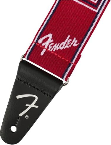 Fender WeighLess Monogrammed Guitar Strap, 2in, Black/Yellow/Brown in Saudi Arabia