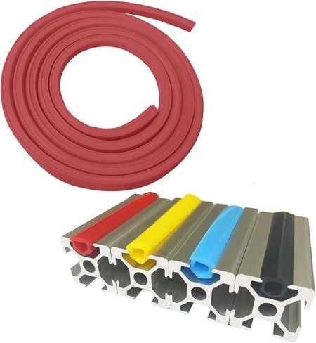 10Meters T Slot Aluminum Profile Flat Seal Slot Cover,Dust Protection Soft Cover Seal Strip for 2020 Series/1010 Series 6mm Slot Aluminum Extrustion Profile in Kuwait