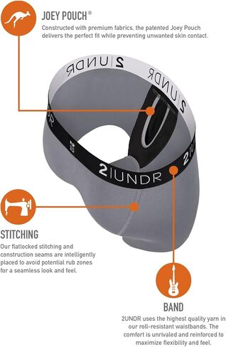 2UNDR ملابس داخلية رجالي متأرجحة مقاس 9 بوصات ملابس داخلية طويلة الساق إصدار محدود الألوان (صف الحبار، متوسط) in Kuwait