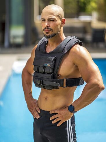 Weighted Vest 6lb, 10lb, 12lb, 25lb, 35lb, 45lb, 60lb Removable Iron Weights for Men and Women Workout for Calisthenics and Fitness Sport Training in Saudi Arabia