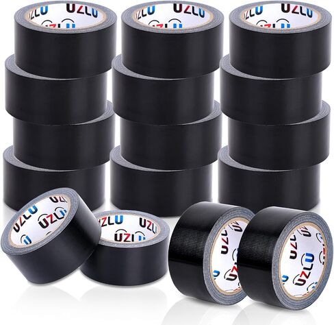 Duct Tape Bulk, Black Duct Tape Heavy Duty, 24 Rolls x 20 Yard x 1.88 Inch Per Roll, Flexible, No Residue, All-Weather and Tear by Hand, Bulk Value for Indoor & Outdoor Repairs, Industrial Use in Saudi Arabia
