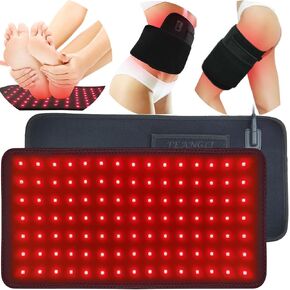 Red Light Therapy for Body, Infrared Light Therapy 19.8" x 12" Infrared Heating Pad Larger Wrap for Back Waist Shoulder Knee Feet Joints Pain Relieve with Auto-Timer, Ideal Gift