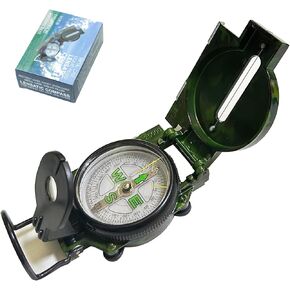 Military Compass, JYEASTZ Compass Military Grade for Hiking Survival, Waterproof Durable Boy Scout Compass Lensatic Compasses Multifunctional Outdoor Compass with Carry Bag