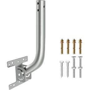 طقم تثبيت جسر لاسلكي عالمي متين وقوي وقابل للتعديل، عمود وحامل مثبت على الحائط للهوائي الخارجي من نقطة إلى نقطة وصول AP جسر العميل CPE (عبوة من قطعتين)، Slinkdsco in Kuwait