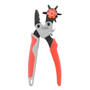 ARES 10005 - Metal Hole Punch Set - 3/32-Inch to 9/32-Inch Punches and Dies Included - for Aluminum, Brass, and Steel Sheet Metal and More