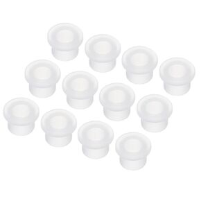 MECCANIXITY 20Pcs T Shape Rubber Grommet Mount Dia 10mm ID 6mm H 11mm Black Seal Protection Cable Grommets Flexible for Cable Pipe