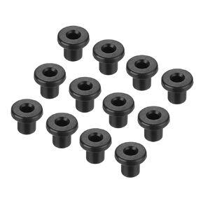 MECCANIXITY 20Pcs T Shape Rubber Grommet Mount Dia 10mm ID 6mm H 11mm Black Seal Protection Cable Grommets Flexible for Cable Pipe