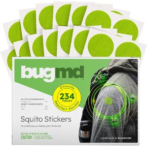 ملصقات BugMD Squito ملصقات طاردة للبعوض للأطفال (78 حزمة)، رقع آمنة وفعالة طاردة للحشرات للأطفال الصغار والأطفال والأنشطة الخارجية