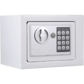 YOKIVE Small Safe Box with Lock and Key, Red Home Digital Safe Box Drop Slot Digital for Home