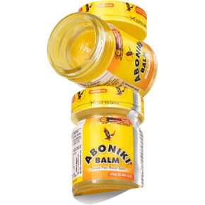 Aboniki Balm (2 Glass Jars) – Powerful Topical Analgesic for Sore Muscles and Joints.