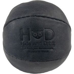Hide & Drink, Stress Ball, Relieve Fidgeting and Anxiety, Exercise Hand, Squishy Tension Accessory, Great for The Office, Classic Style, Full Grain Leather, Handmade, Single Malt Mahogany