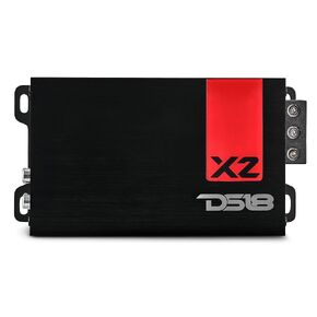 DS18 X2 Ultra Compact Car Audio Amplifier Class D 2 Channel Full Range 1140 Watts Peak - Great Compact Amp for Motorcycle, Powersports, Car Audio