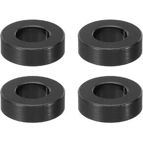 PATIKIL M8 Aluminum Spacer, 4 Pcs Metal Spacers Aluminum 8.2mm ID x 16mm OD x 12mm L Aluminum Spacer Screw Standoff Round for 1/3in or M8 Screw Bolts, Black