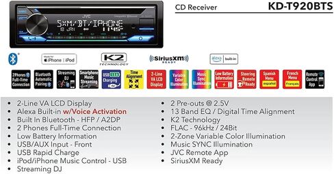 Single DIN AM/FM USB AUX Bluetooth Digital Media Receiver W/Cover - Bundle with Install Dash Kit + Handle Bar Control + Wired Antenna for 98 2013 Touring FLHT FLHX FLHTC Motorcycle Bike in Saudi Arabia