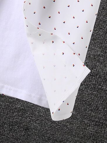 SweatyRocks Boy's Shirts Printed Button Down Collared Short Sleeve Casual Summer Tops in Saudi Arabia