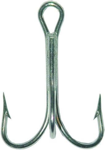 خطافات صيد كلاسيكية ذات قوة ثلاثية قياسية من Mustad 3551 | معالجة لمعدات صيد الأسماك | يأتي باللون البرونزي، والنيكل، والذهبي، والأحمر الأشقر، [مقاس 6/0، عبوة من 25]، ودوراتين in Saudi Arabia