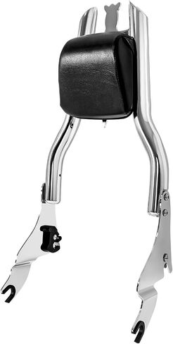 17 بوصة Black Road Glide Sissy Bar، 1 1/2 بوصة مسند ظهر للركاب قابل للفصل متوافق مع موديلات Harley Touring 2009-2023 Street Glide Road King Ultra CVO Limited Electra Glide in Kuwait