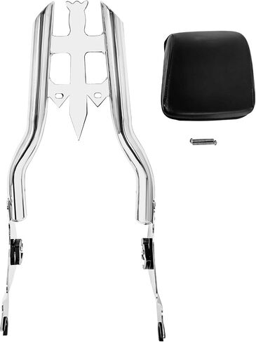 17 بوصة Black Road Glide Sissy Bar، 1 1/2 بوصة مسند ظهر للركاب قابل للفصل متوافق مع موديلات Harley Touring 2009-2023 Street Glide Road King Ultra CVO Limited Electra Glide in Kuwait