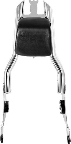 17 بوصة Black Road Glide Sissy Bar، 1 1/2 بوصة مسند ظهر للركاب قابل للفصل متوافق مع موديلات Harley Touring 2009-2023 Street Glide Road King Ultra CVO Limited Electra Glide in Kuwait