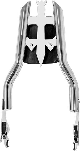 17 بوصة Black Road Glide Sissy Bar، 1 1/2 بوصة مسند ظهر للركاب قابل للفصل متوافق مع موديلات Harley Touring 2009-2023 Street Glide Road King Ultra CVO Limited Electra Glide in Kuwait