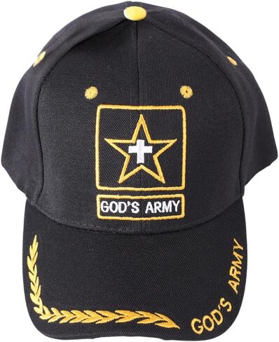 God's Army | Soldier Caps | Baseball Caps for Men | One Size Adjustable Velcro Strap | Christian Hats Gifts for Men and Women in Saudi Arabia