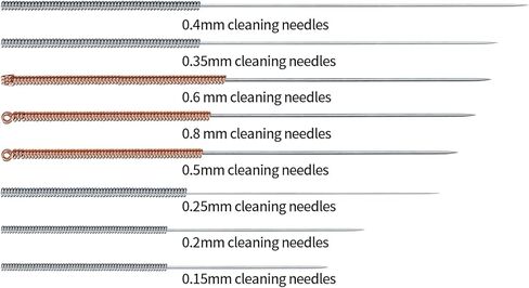50 Pcs 3D Printer Nozzle Cleaning Kit, 0.4mm 3D Printing Nozzle Needles, Stainless Steel 3D Printer Nozzle Cleaning Needles, 3D Printer Cleaning Nozzle Cleaner Needles for 3D Printing Accessories in Saudi Arabia