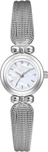 Fashion Simple Women's Quartz Watch Stainless Steel Mesh Strap Business Wrist Watch in Saudi Arabia
