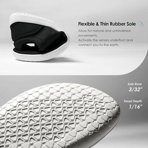 حذاء رجالي حافي القدمين بمقدمة واسعة، حذاء مشي خفيف الوزن، حذاء رياضي مرن بدون قطرة للرجال، حذاء كاجوال بسيط للصيف (كحلي/لثة، 13.0) in Kuwait