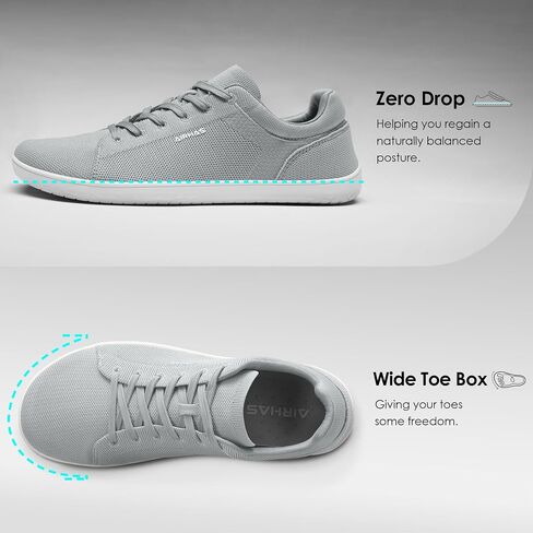Mens Barefoot Wide Toe Box Shoes Lightweight Walking Shoes Flexible Zero Drop Sneakers for Men Summer Minimalist Casual Shoes(Navy/Gum,13.0) in Saudi Arabia