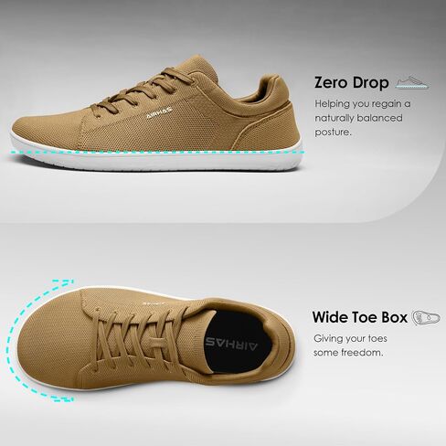Mens Barefoot Wide Toe Box Shoes Lightweight Walking Shoes Flexible Zero Drop Sneakers for Men Summer Minimalist Casual Shoes(Navy/Gum,13.0) in Saudi Arabia