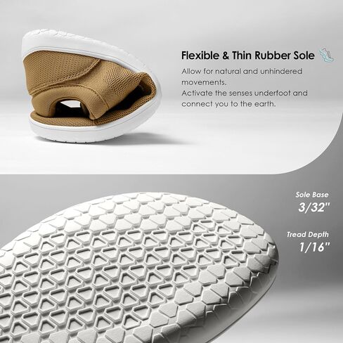 Mens Barefoot Wide Toe Box Shoes Lightweight Walking Shoes Flexible Zero Drop Sneakers for Men Summer Minimalist Casual Shoes(Navy/Gum,13.0) in Saudi Arabia