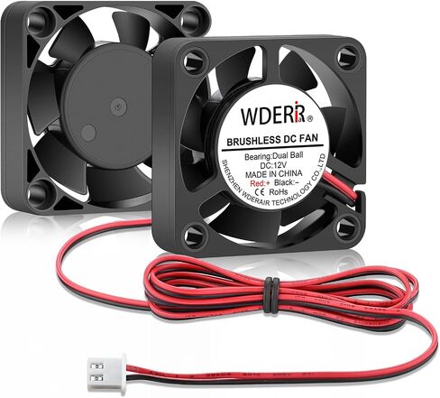120mm x 25mm DC 12V Computer Brushless Fan 2Pin PC Case Cooling 2-Pack Dual Ball Bearing for DIY RV Fridge Electronics Ventilation Exhaust Projects in Saudi Arabia