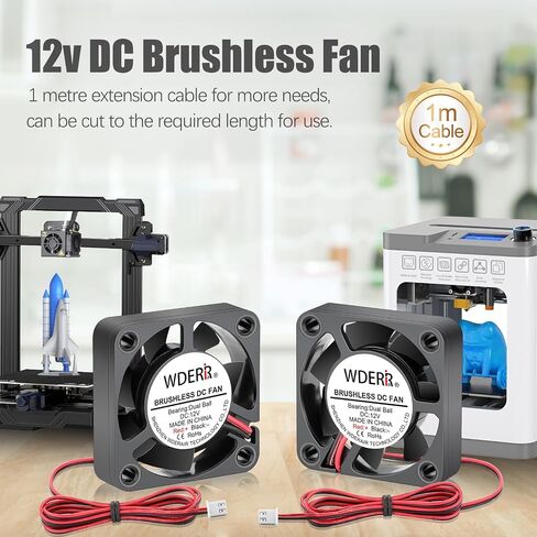 120mm x 25mm DC 12V Computer Brushless Fan 2Pin PC Case Cooling 2-Pack Dual Ball Bearing for DIY RV Fridge Electronics Ventilation Exhaust Projects in Saudi Arabia