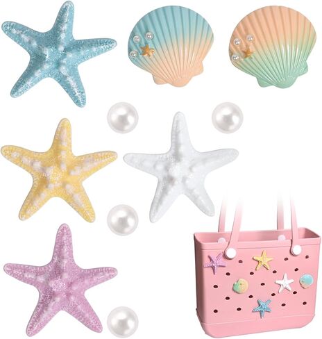 Charms for Bogg Bag,Flower Charms compatible for Bogg Bags Accessories Decoration fits for Simply Southern Beach Totes in Saudi Arabia