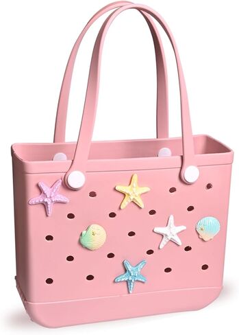 Charms for Bogg Bag,Flower Charms compatible for Bogg Bags Accessories Decoration fits for Simply Southern Beach Totes in Saudi Arabia