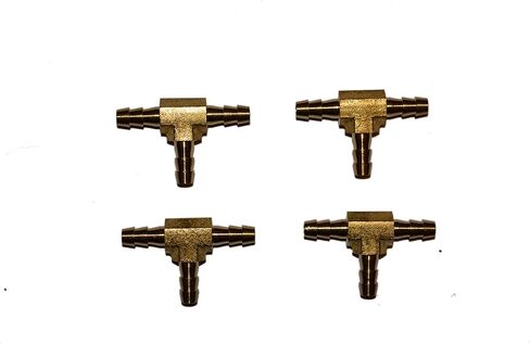 Brass Hose Barb Tee 1/4 inch in Kuwait