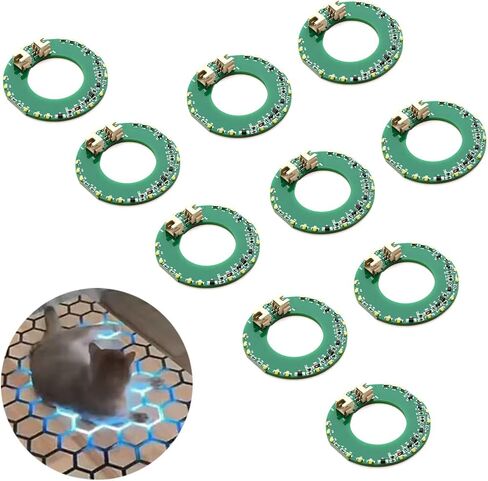 Touch Sensor Module Circuit Board DIY PCB Sensing Circuit Chip with LED Strip and Cables for Touch Sensitive Smart Epoxy River Table Upgrade 10Pcs (White Light) in Saudi Arabia
