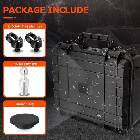 طقم كرة ربط Gooseneck من Puck متوافق مع 2013-2024 Dodge Ram 2500 3500، كرة 2-5/16 بوصة ومراسي سلسلة أمان 2X بديلة لـ 60618، GNXA2062 (بحد أقصى 30000 رطل. GTW) in Kuwait