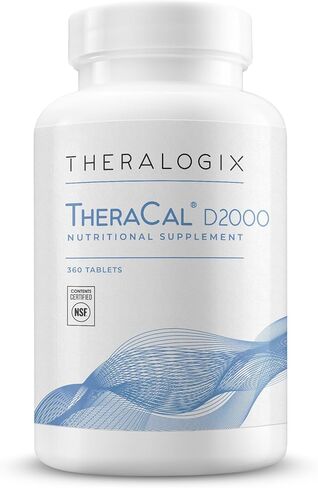 Theralogix Thera-D 6000 Vitamin D Supplement - 6,000 IU (150 mcg) Vitamin D3 Tablets - 90-Day Supply - Immune Support Supplement for Women & Men - Aids Bone & Heart Health - NSF Certified - 90 Tablets in Saudi Arabia