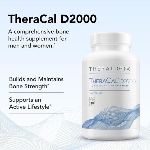 Theralogix Thera-D 6000 Vitamin D Supplement - 6,000 IU (150 mcg) Vitamin D3 Tablets - 90-Day Supply - Immune Support Supplement for Women & Men - Aids Bone & Heart Health - NSF Certified - 90 Tablets in Saudi Arabia