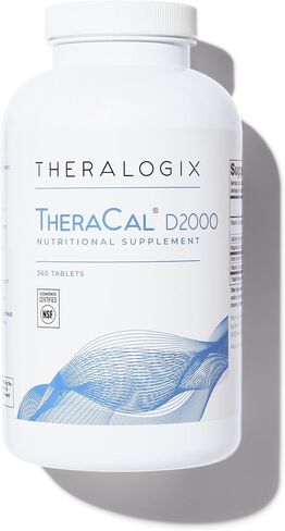 Theralogix Thera-D 6000 Vitamin D Supplement - 6,000 IU (150 mcg) Vitamin D3 Tablets - 90-Day Supply - Immune Support Supplement for Women & Men - Aids Bone & Heart Health - NSF Certified - 90 Tablets in Saudi Arabia