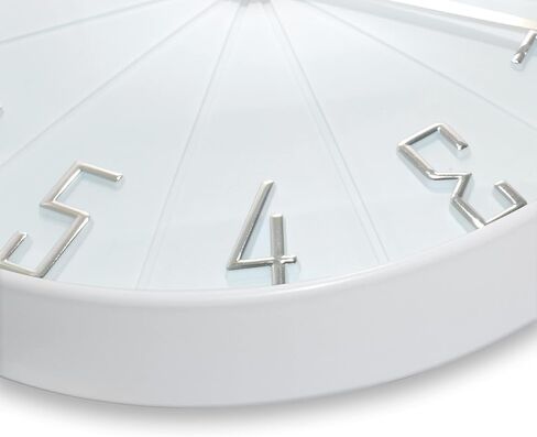 Westclox 12" Modern Dial with Raised Numbers Wall Clock for Living Room, Home Office and Bedroom (Black) in Saudi Arabia