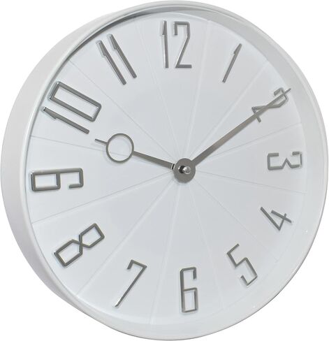 Westclox 12" Modern Dial with Raised Numbers Wall Clock for Living Room, Home Office and Bedroom (Black) in Saudi Arabia