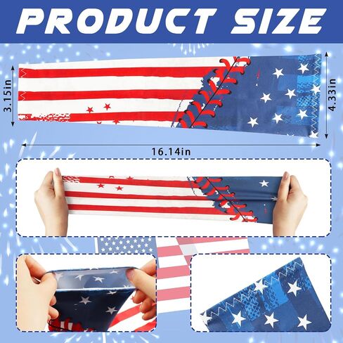 American Independence Patriotic Arm Sleeves USA Flag Cooling Arm Covers Sun Protection Arm Guards Unisex Sports Basketball Cycling American Ice Silk UV Protection Sleeves Style D in Saudi Arabia