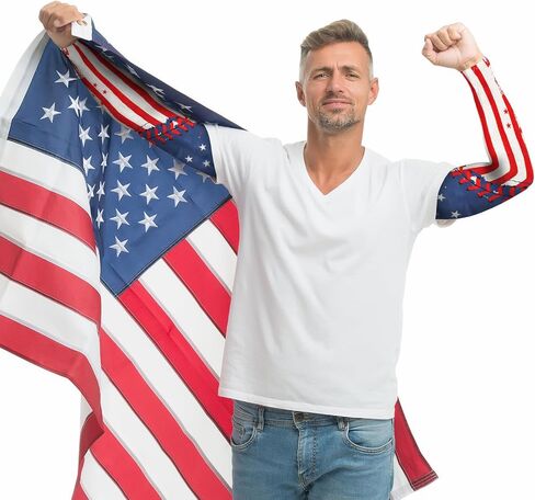 American Independence Patriotic Arm Sleeves USA Flag Cooling Arm Covers Sun Protection Arm Guards Unisex Sports Basketball Cycling American Ice Silk UV Protection Sleeves Style D in Saudi Arabia