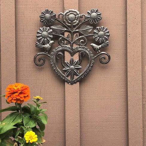 it's cactus - metal art haiti Peace Sign, Haitian Love and Friendship Heart, Inspirational Family Wall Decor, Garden Plaques, 12 Inche in Kuwait