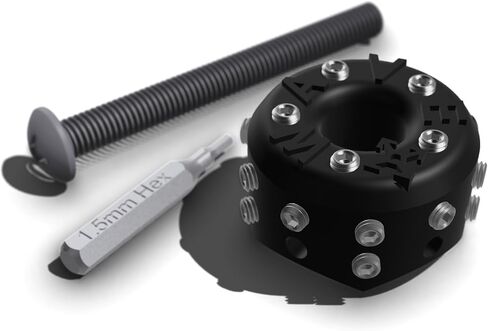 ترقية قبضة Barnacle Footstop لألواح التزلج الطويلة أو المنحدرات أو التزلج على الأمواج (مجموعة مجمعة مع ملحقات وأداة، مسامير معدنية سوداء + فضية، برميل منخفض 0.60 بوصة) in Saudi Arabia