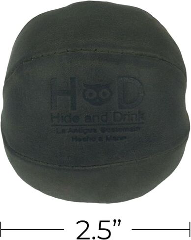 Hide & Drink, Stress Ball, Relieve Fidgeting and Anxiety, Exercise Hand, Squishy Tension Accessory, Great for The Office, Classic Style, Full Grain Leather, Handmade, Single Malt Mahogany in Saudi Arabia